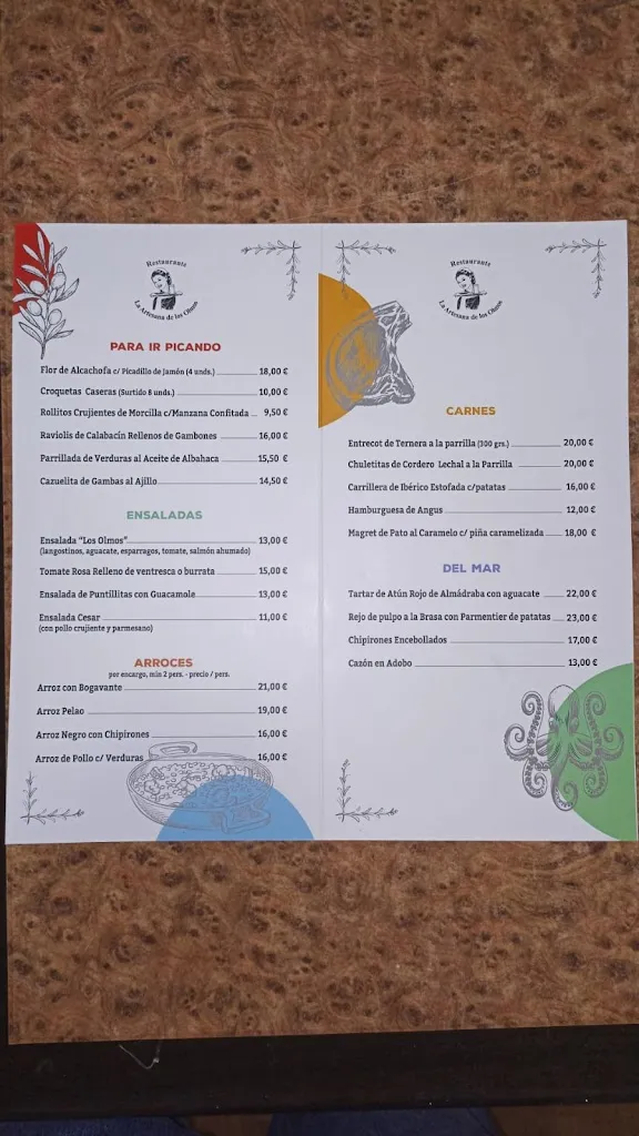 Menu_La Artesana de Los Olmos_Olmos Los_image_2