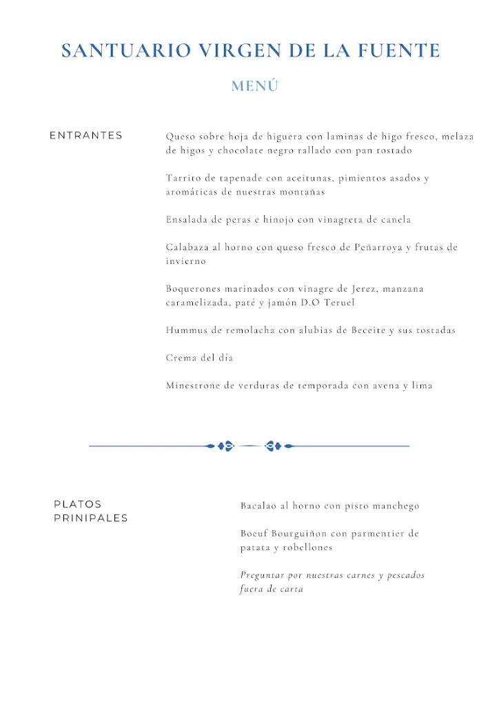 Menu_Santuario Virgen de la Fuente_Peñarroya de Tastavins_image_1