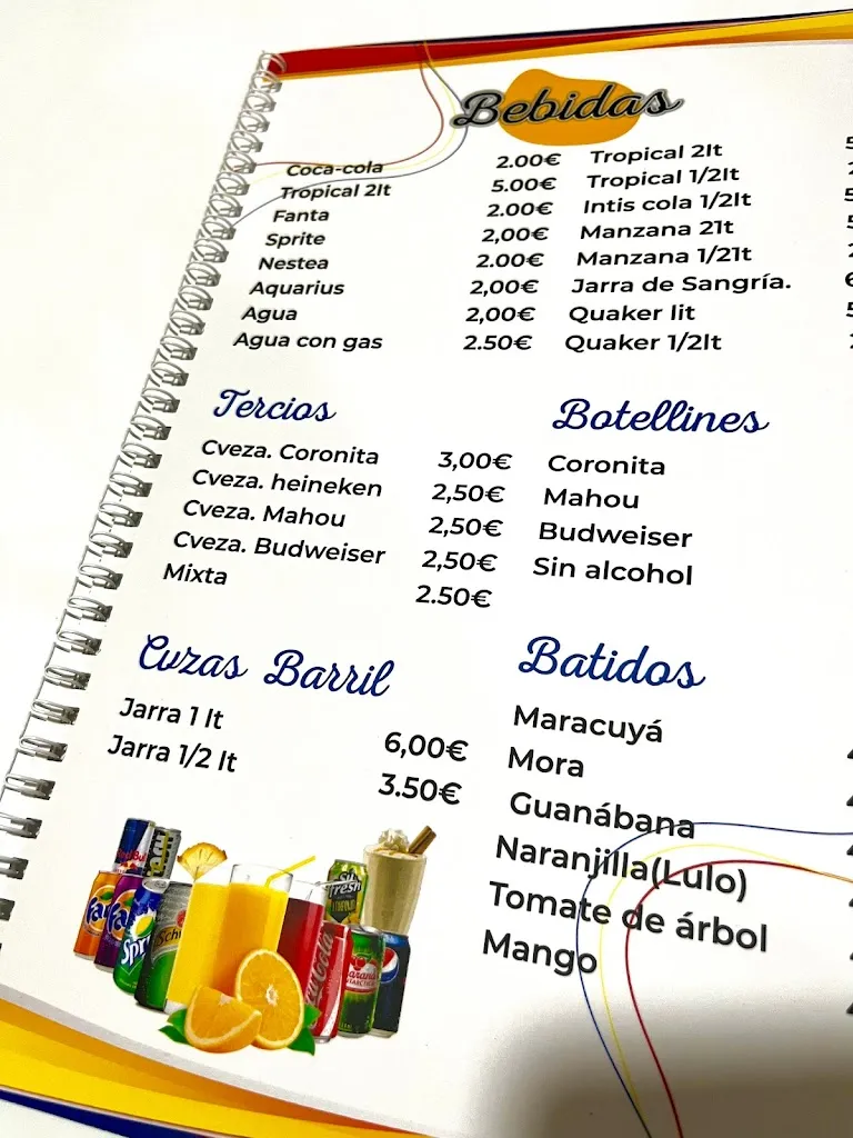 Menu_Bar restaurante El Sazón_Peralejos_image_1