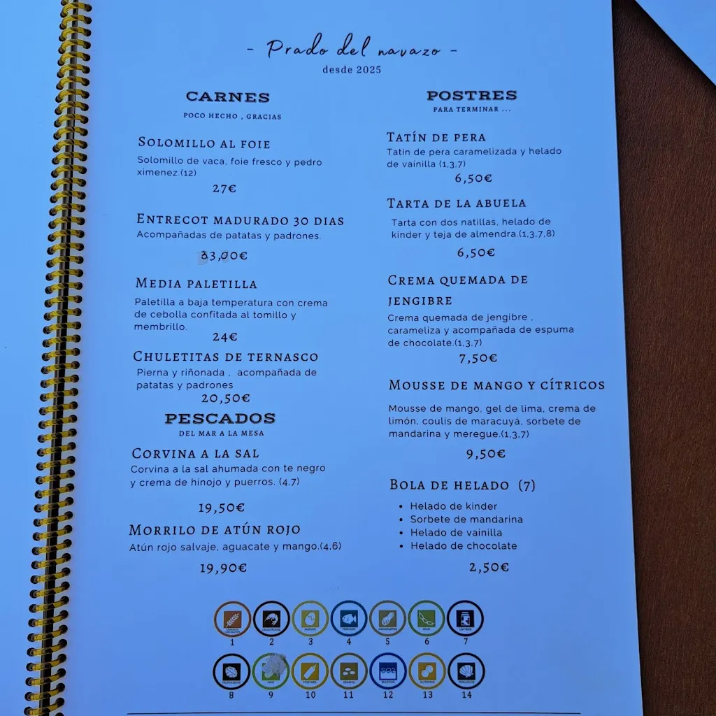 Menu_Restaurante Prado del Navazo_Pozondón_immagine_3