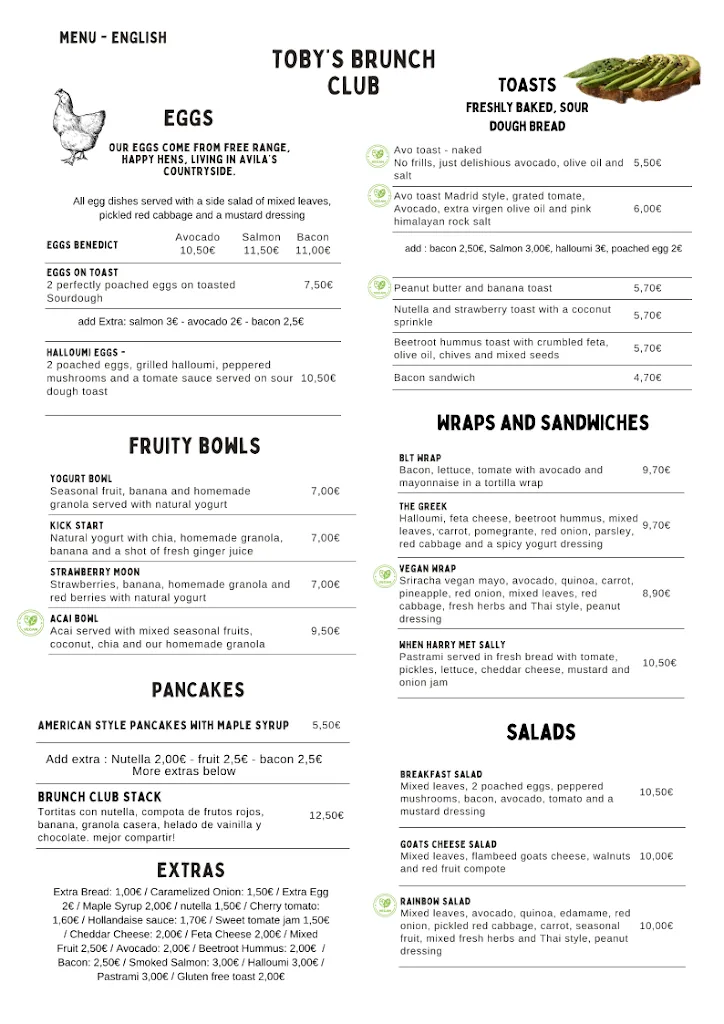 Menu_Toby's Brunch Club_San Agustín_image_1