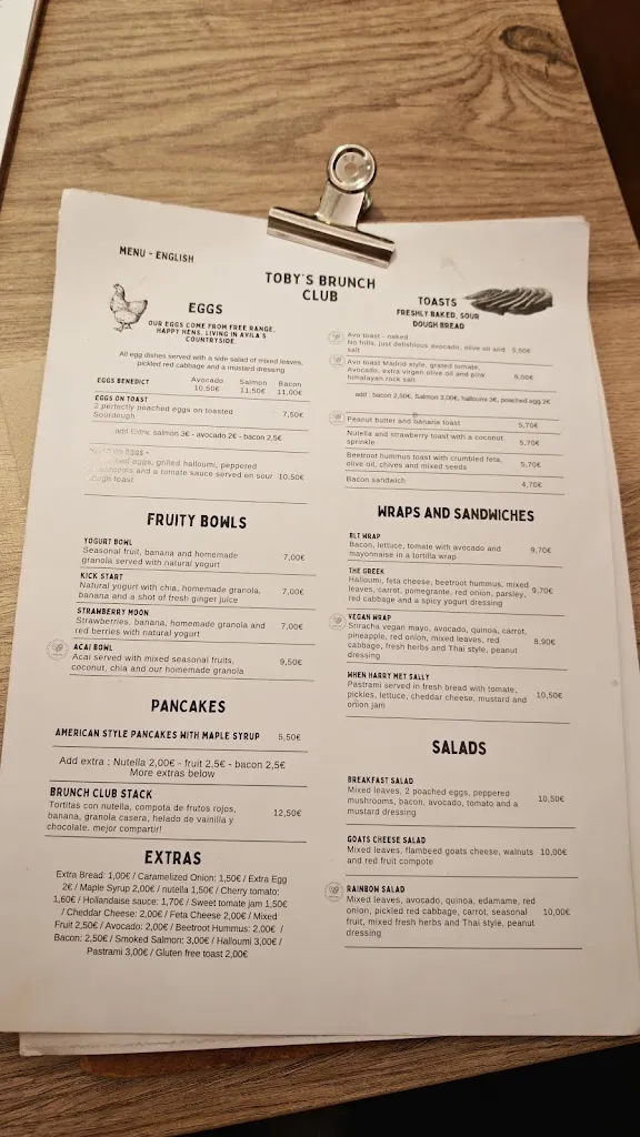 Menu_Toby's Brunch Club_San Agustín_image_2
