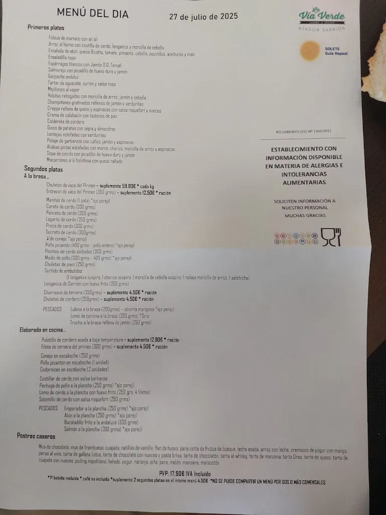 Menu_Restaurante Asador Vía Verde (Sarrión)_Sarrión_image_3