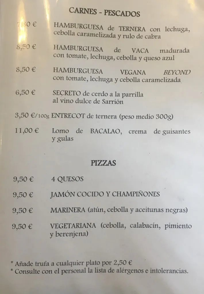 Menu_Restaurante LA TIENDA NUEVA CAFÉ-BISTRÓ_Sarrión_image_2