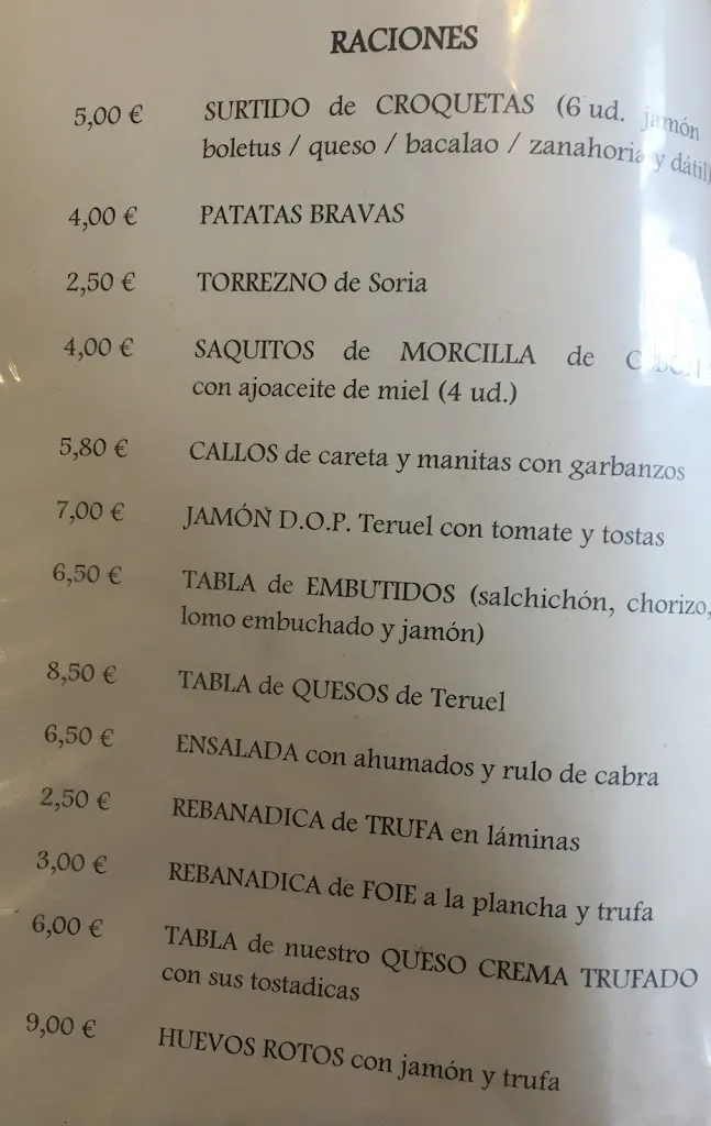 Menu_Restaurante LA TIENDA NUEVA CAFÉ-BISTRÓ_Sarrión_image_4