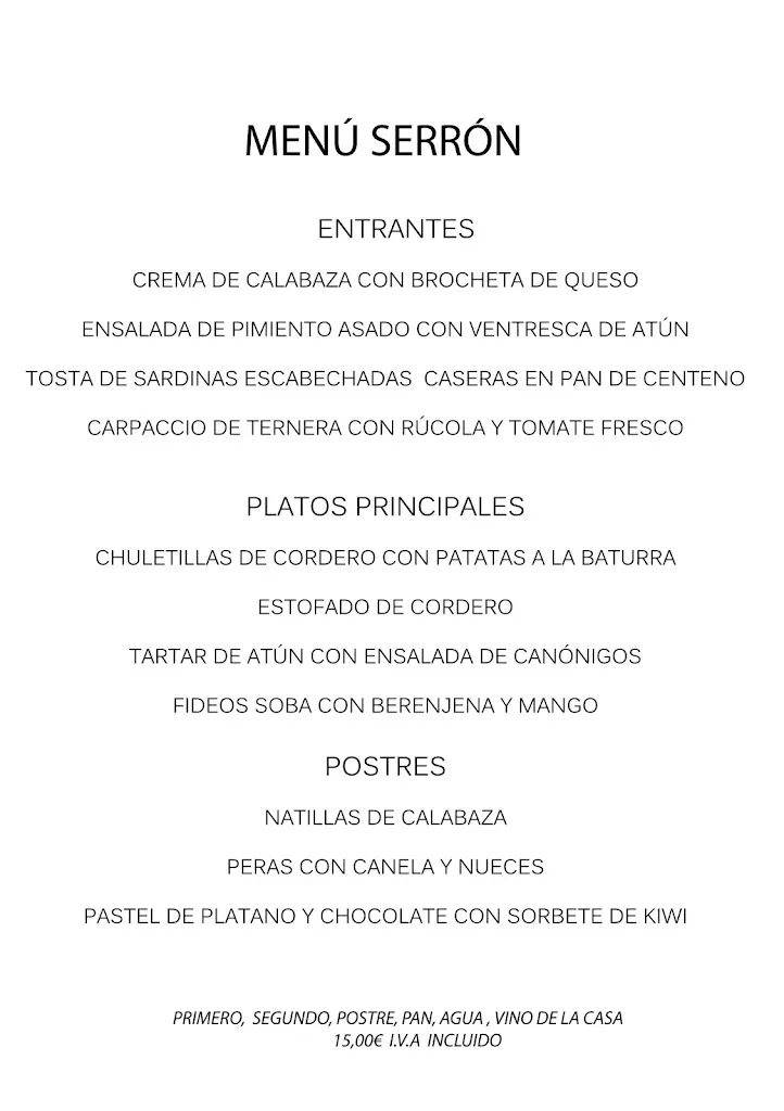 Menu_Serrón Restaurante Pop-Up_Sarrión_image_4