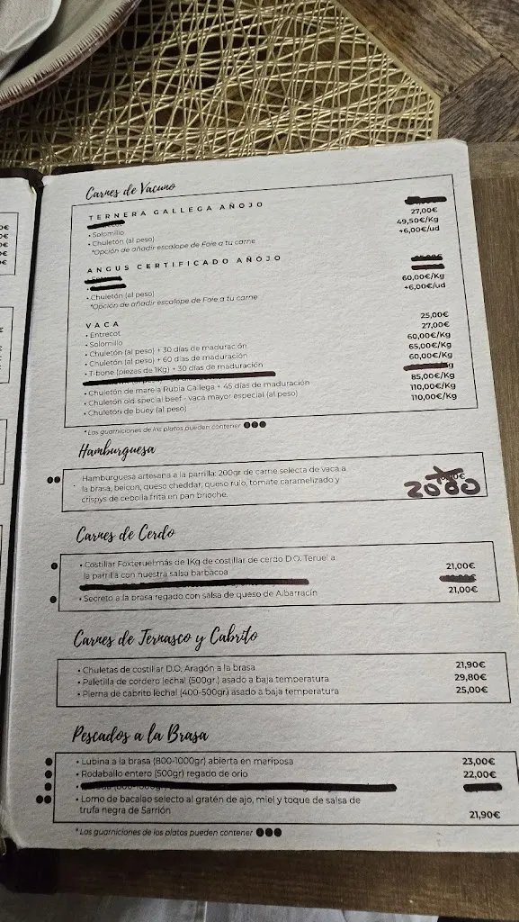 Menu_Asador Brasería La Vaquilla_Teruel_image_2