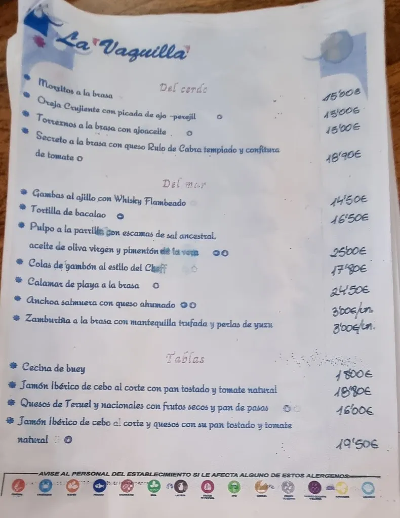 Menu_Asador Brasería La Vaquilla_Teruel_image_4