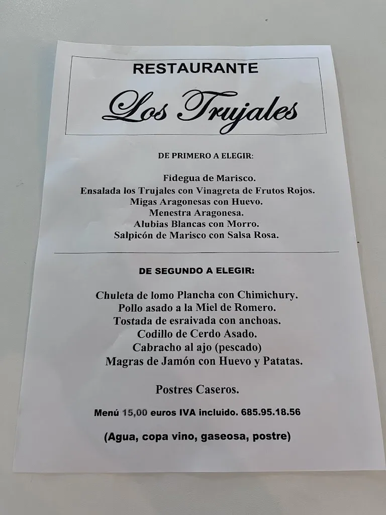 Menu_Restaurante Los Trujales_Torralba de los Sisones_image_2