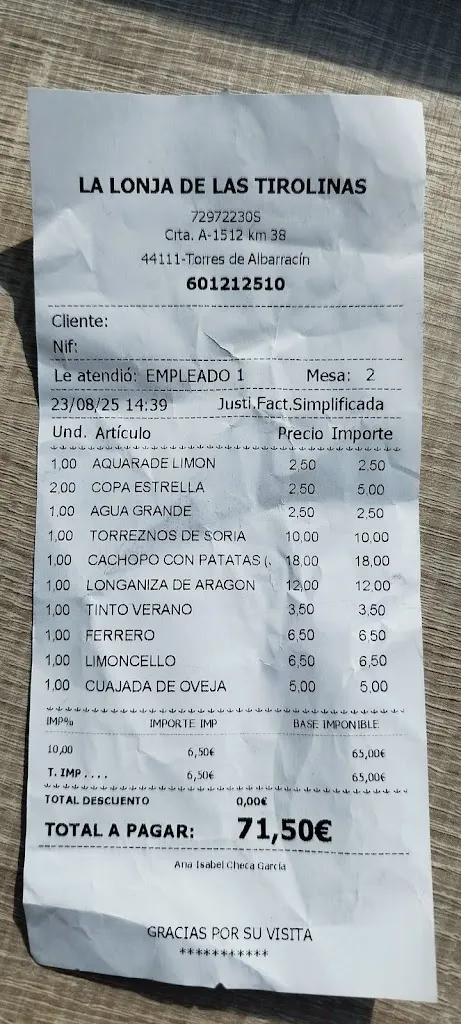 Jorge Diaz Galindo_Restaurante La Lonja de las tirolinas_Tramacastilla_avis