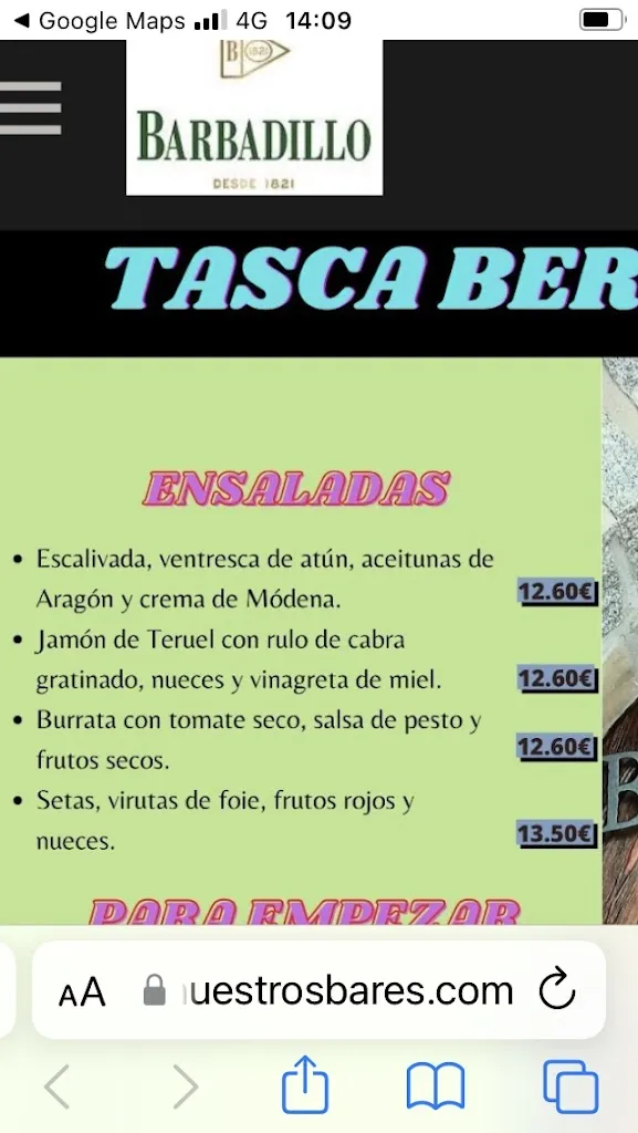 Menu_Tasca Berchiles_Tramacastilla_image_3