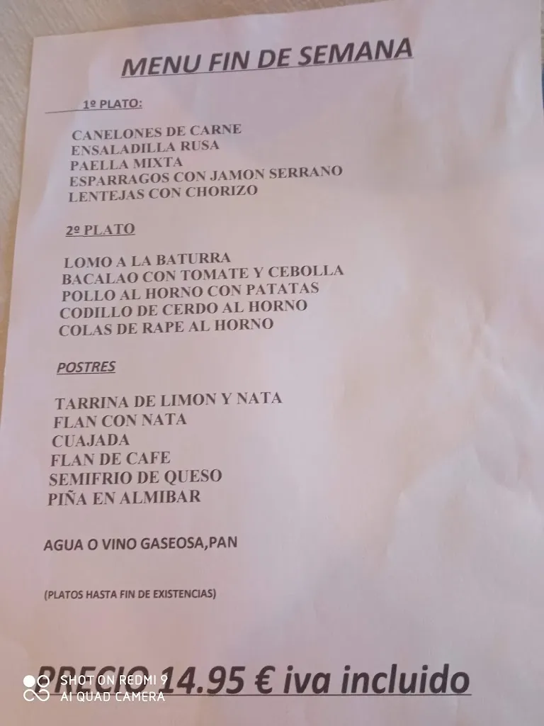 Menu_Hostal Las Ventas_Valdealgorfa_image_1