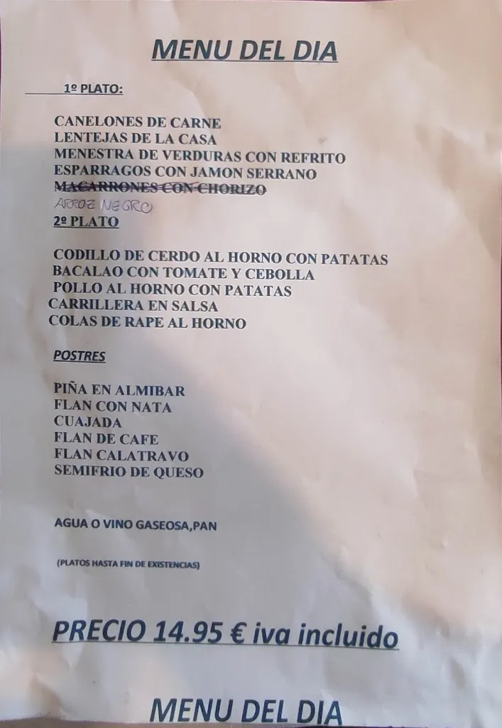 Menu_Hostal Las Ventas_Valdealgorfa_image_2