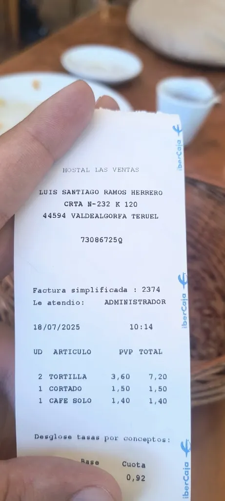 Ibai A_Hostal Las Ventas_Valdealgorfa_review