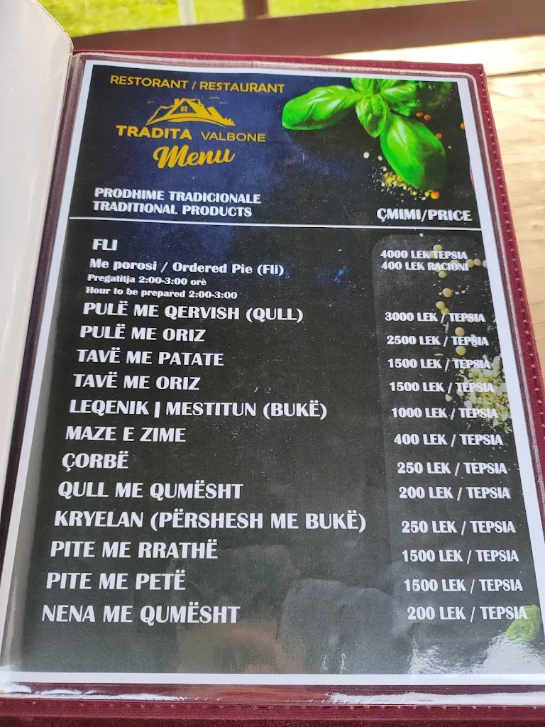 Menu_Restaurant Tradita_Valbona_image_2
