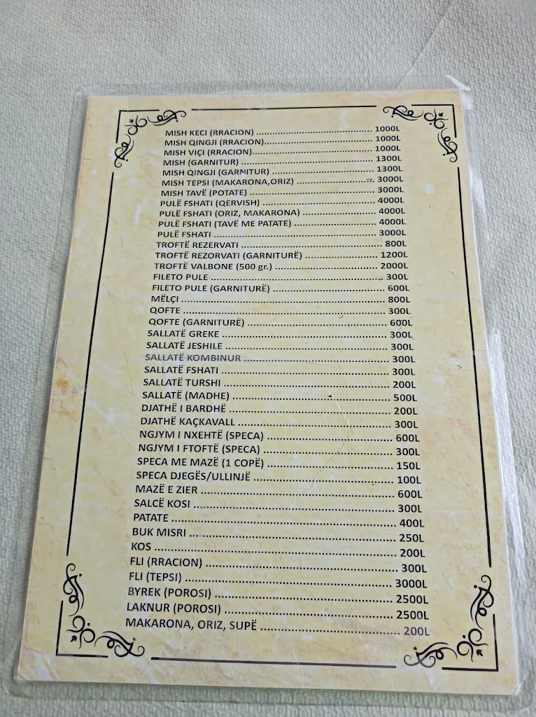 Menu_Relax Valbona Hotel Restaurant_Valbona_image_1