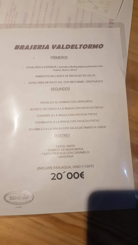 Menu_BAR BRASERÍA LA VALL._Valdeltormo_image_2