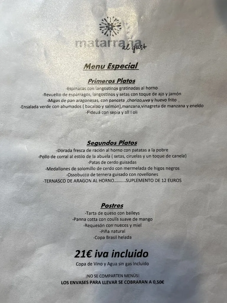 Menu_Matarraña Al Gust_Valderrobres_image_4