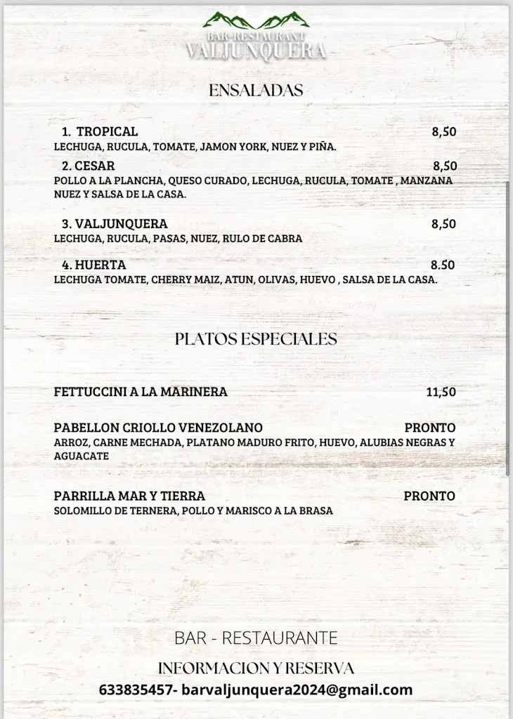 Menu_Bar Restaurante Valjunquera_Valjunquera_image_3