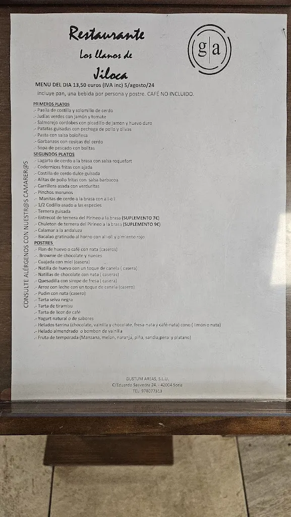 Menu_RESTAURANTE LOS LLANOS DEL JILOCA_Villafranca del Campo_image_3