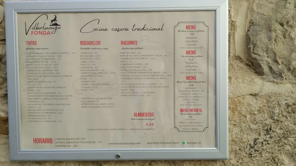 Menu_Fonda Villarluengo Nueva administración_Villarluengo_immagine_2