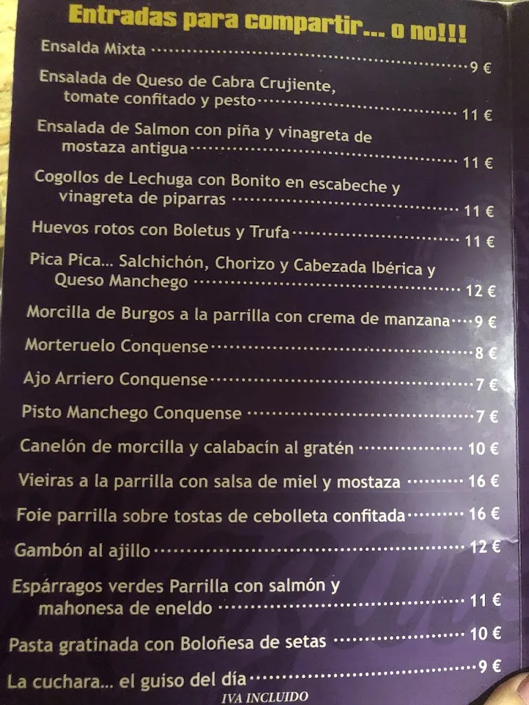 Menu_Restaurante Mesón Nazareno y Oro_Valdecuenca_image_3