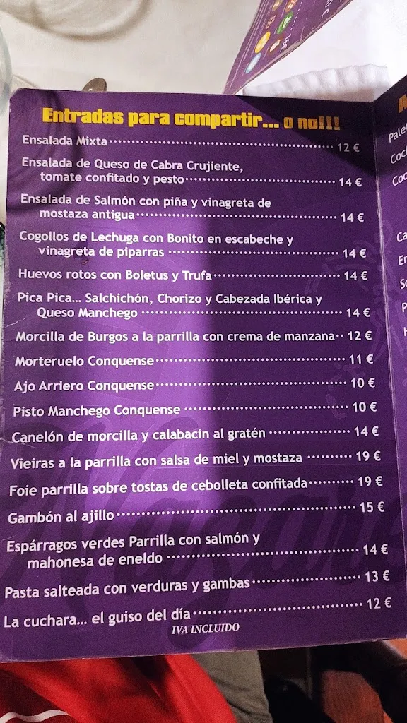 Menu_Restaurante Mesón Nazareno y Oro_Valdecuenca_image_4