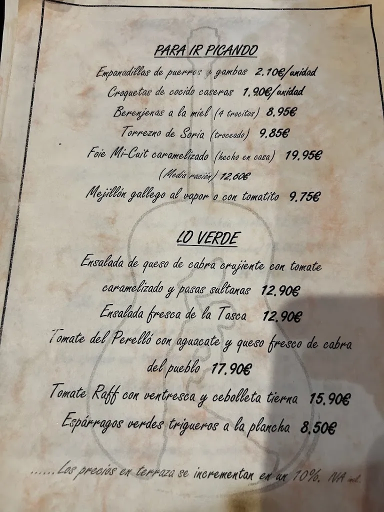 Menu_La Tasca del Arte Restaurante & Flamenco_Valdecuenca_immagine_3