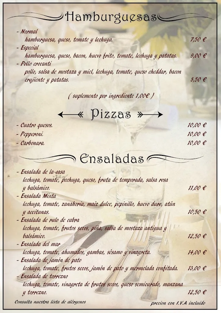 Menu_Bar La Plaza Villarquemado Teruel_Villarquemado_image_3