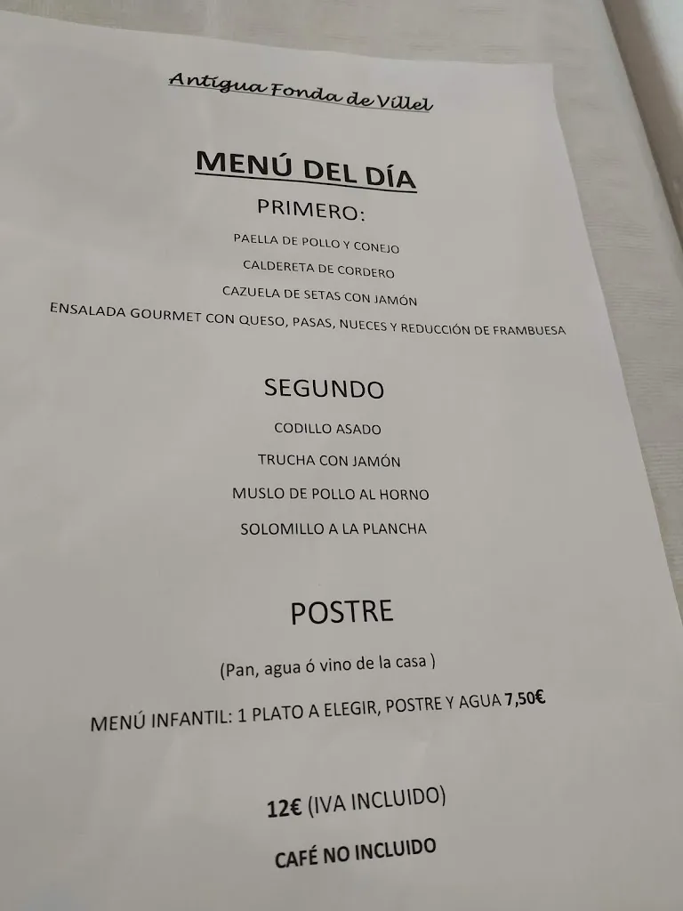 Menu_Antigua Fonda de Villel_Villel_immagine_2