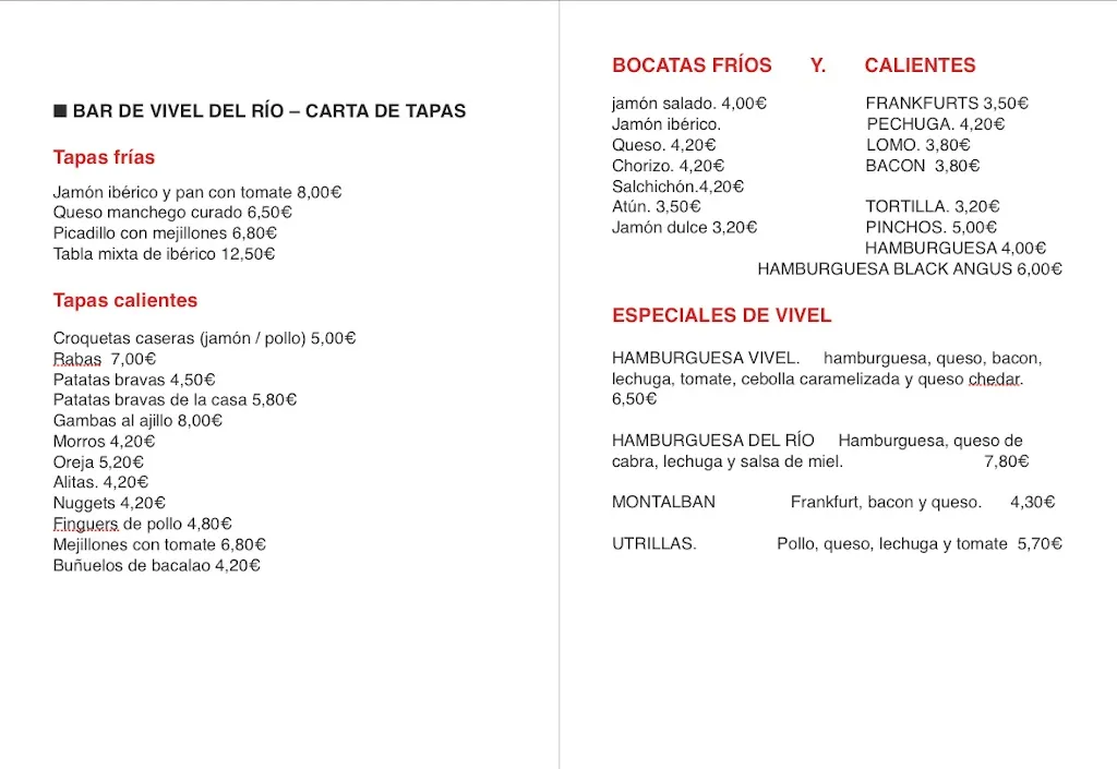 Menu_Bar Vivel_Vivel del Río Martín_image_1