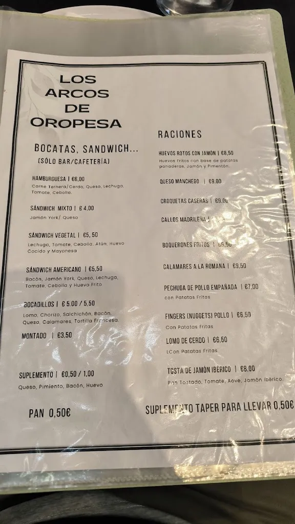 Menu_Los Arcos del Bosque_Alcañizo_image_2