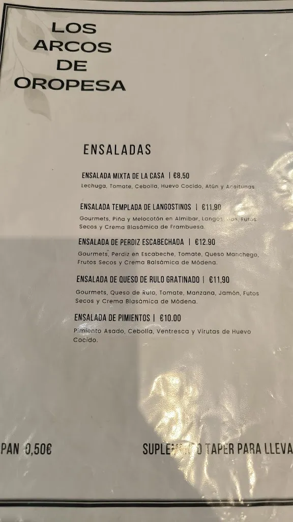 Menu_Los Arcos del Bosque_Alcañizo_image_3