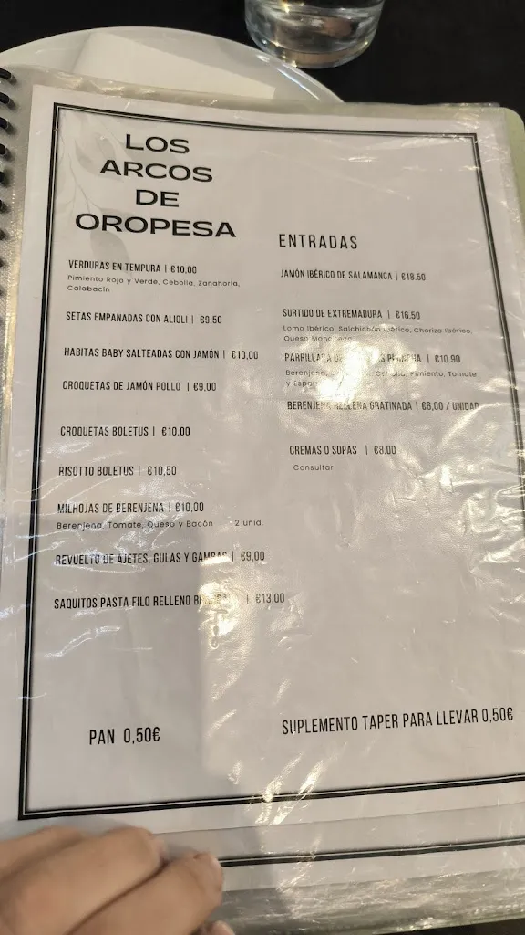 Menu_Los Arcos del Bosque_Alcañizo_image_4