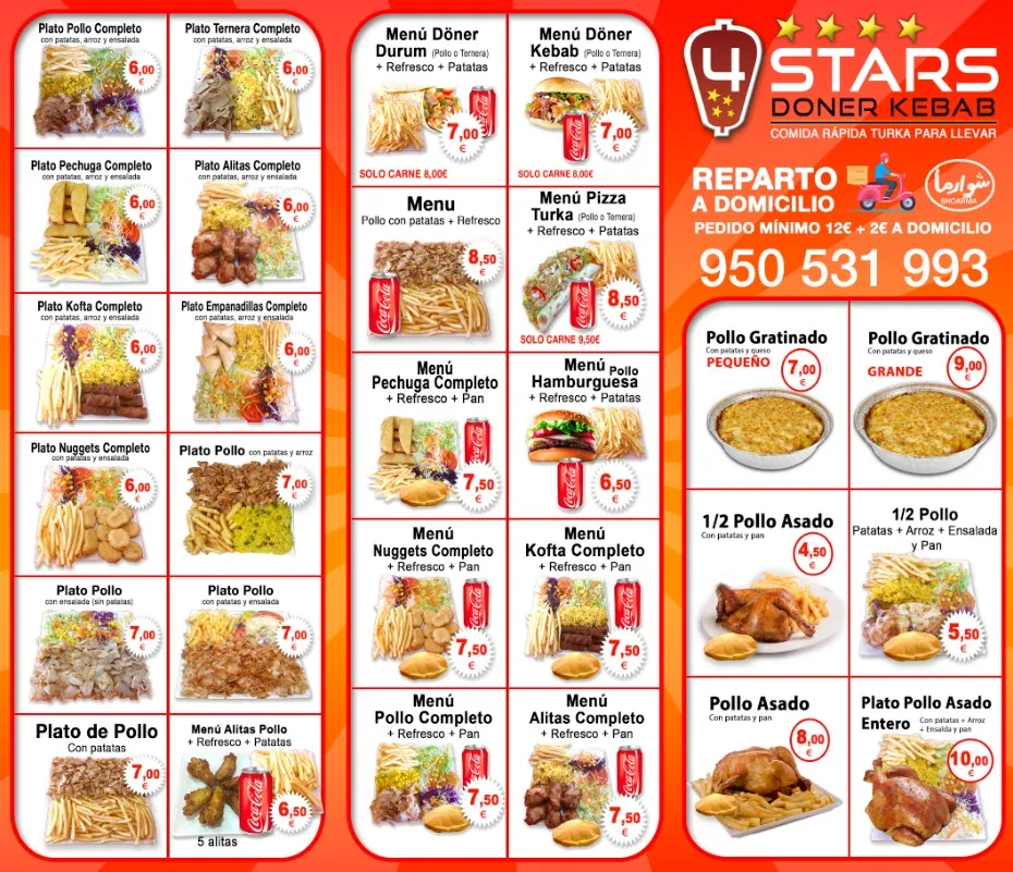 Menu_4 STARS DONER KEBAB_Mojonera La_image_1