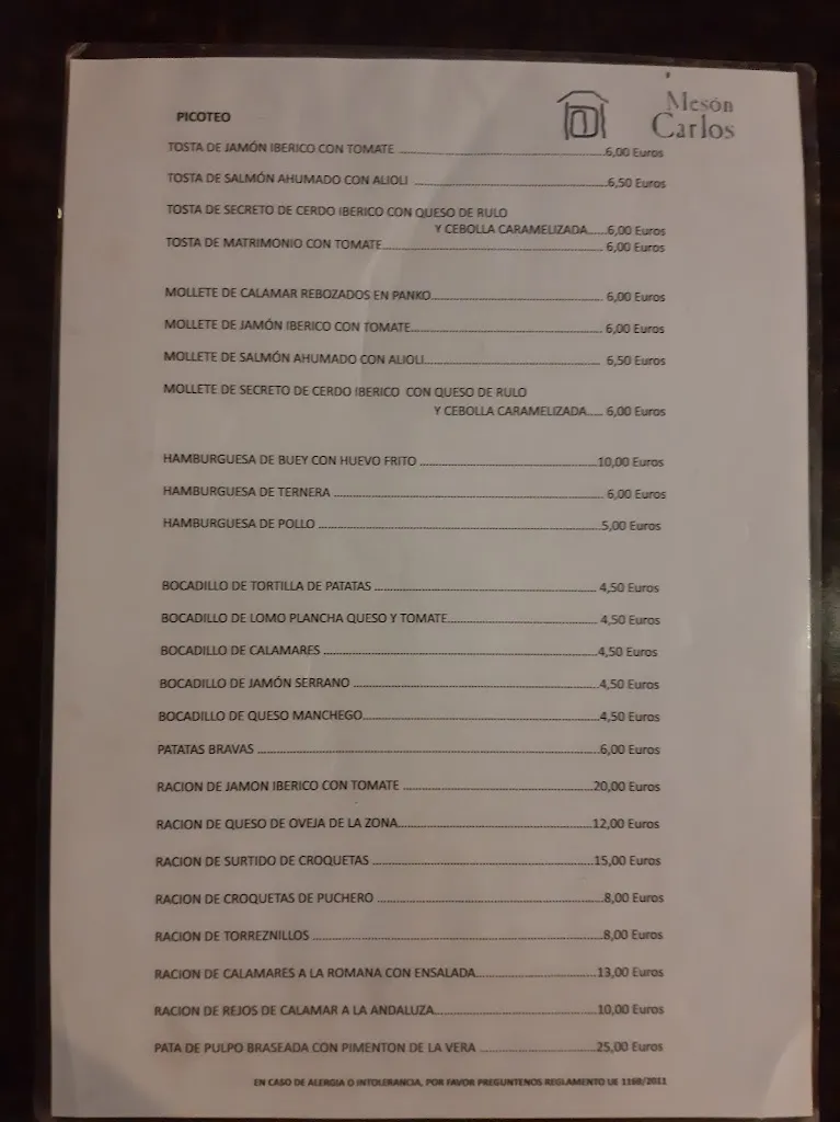 Menu_Restaurante Mesón Carlos_Alcañizo_image_1