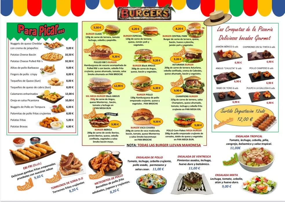 Menu_Pizzería Central Park Añover de Tajo_Añover de Tajo_image_2