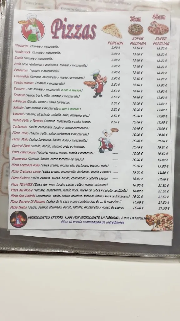 Menu_Pizzería Central Park Añover de Tajo_Añover de Tajo_image_3