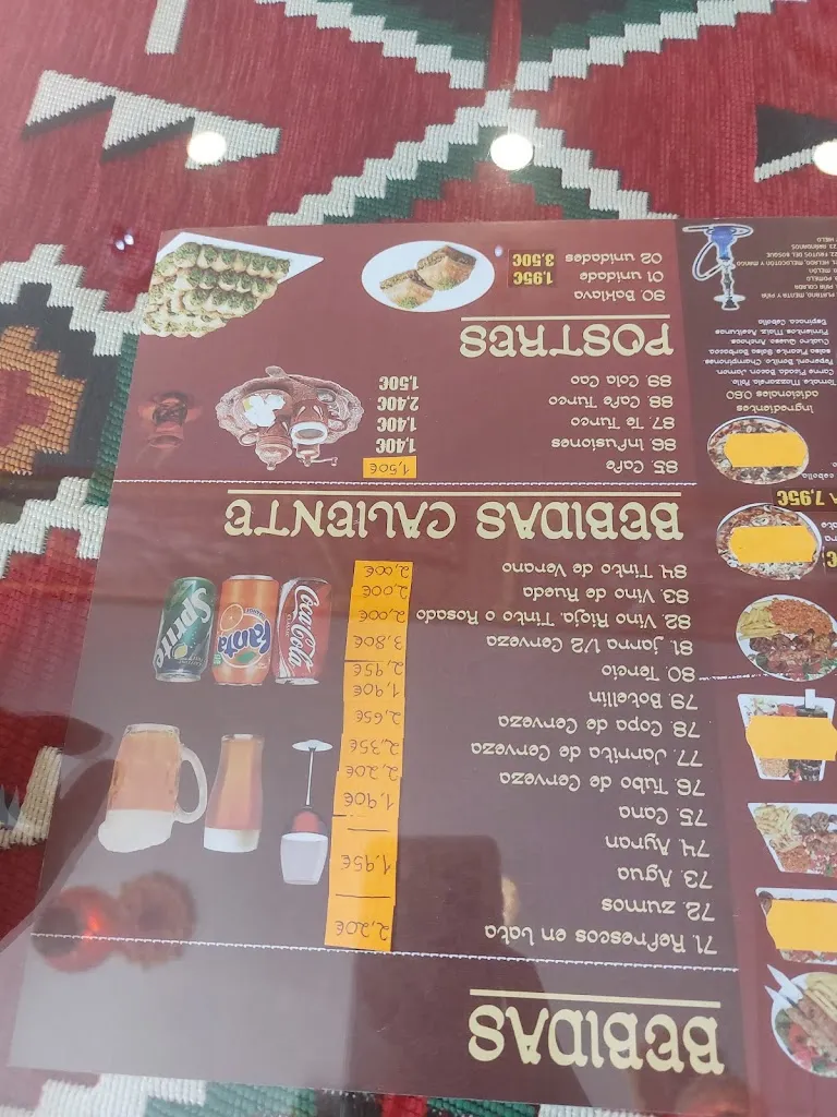 Menü_El Sultán_Azután_Bild_1