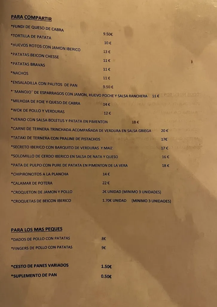 Menu_Restaurante Érase una vez..._Argés_image_2