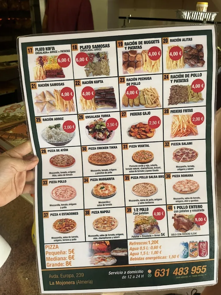 Menu_Super stars doner kebab pizzeria_Mojonera La_image_1