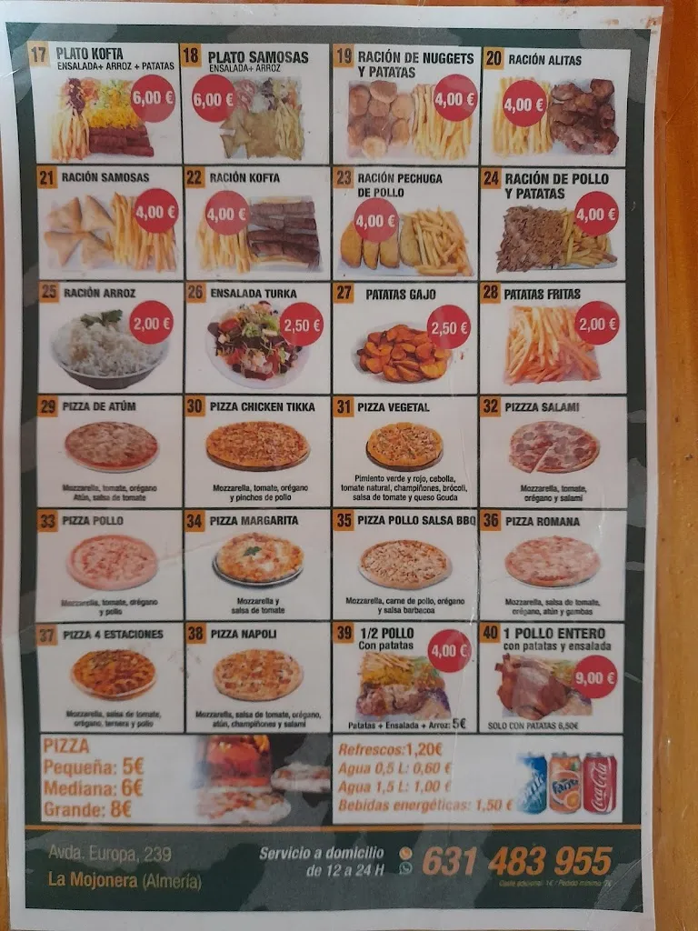Menu_Super stars doner kebab pizzeria_Mojonera La_image_4