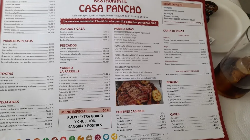 Menu_Restaurante Casa Pancho_Argés_image_2
