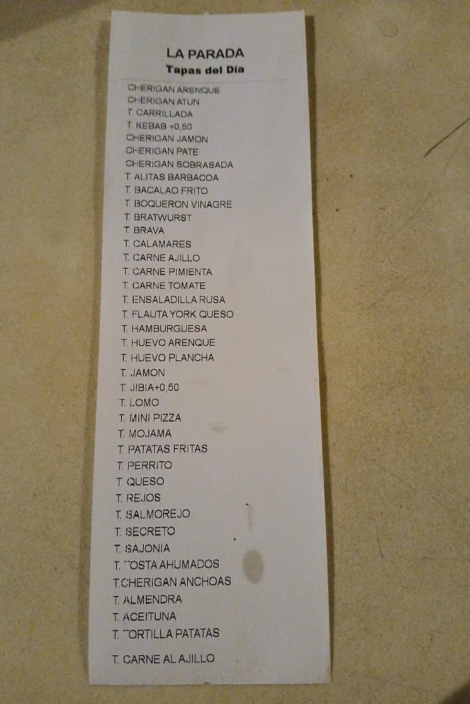 Menu_Cafetería-Bar La Parada Níjar_Níjar_image_2