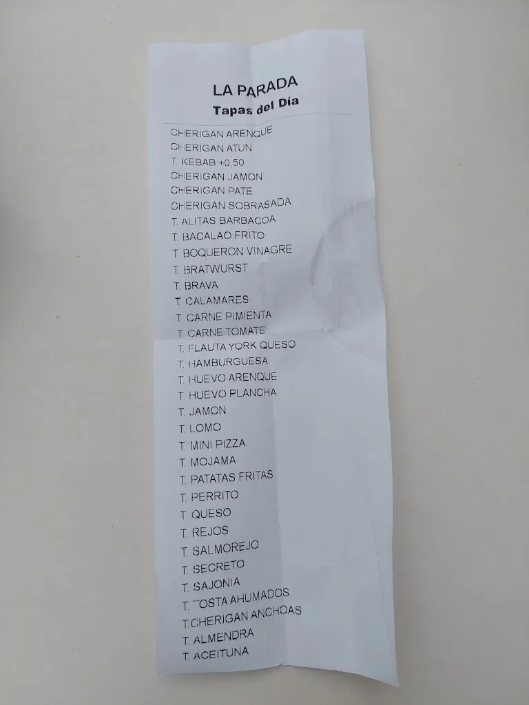 Menu_Cafetería-Bar La Parada Níjar_Níjar_image_3
