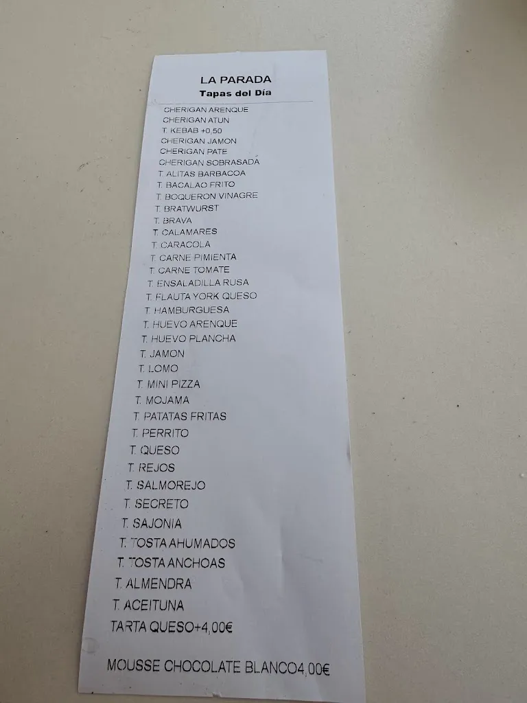 Menu_Cafetería-Bar La Parada Níjar_Níjar_image_4