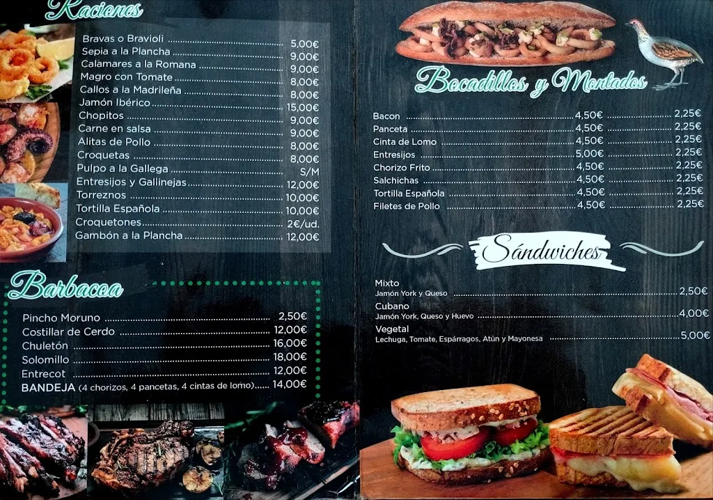 Menu_Bar Club Social Las Perdices_Bargas_immagine_4