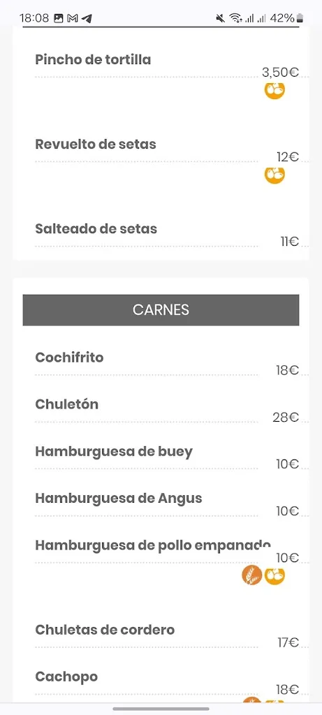 Menu_Bar El Refugio de Las Barrancas_Burujón_image_2