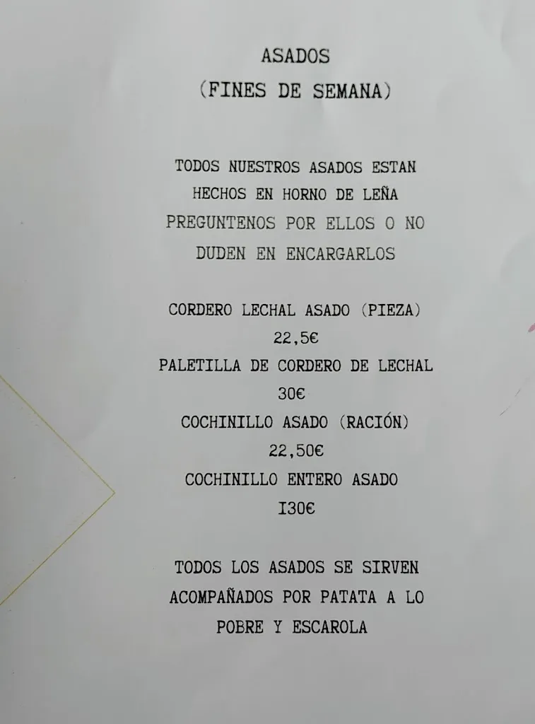 Menu_Villa Molero Restaurante_Cabañas de la Sagra_immagine_2