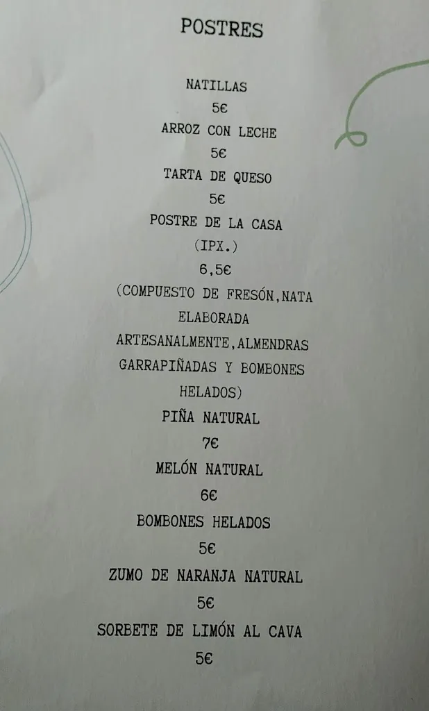 Menu_Villa Molero Restaurante_Cabañas de la Sagra_immagine_4